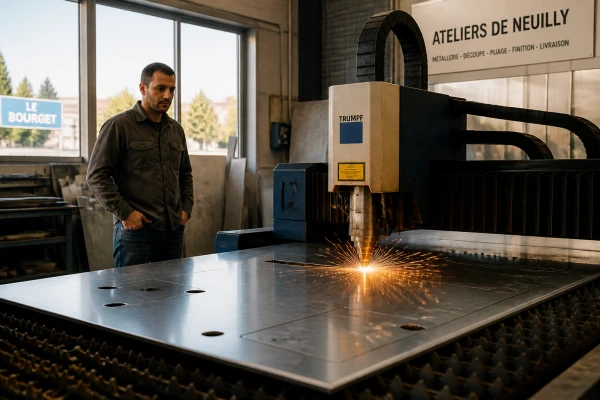 Découpe laser tôle fine acier galvanisé Neuilly-sur-Marne