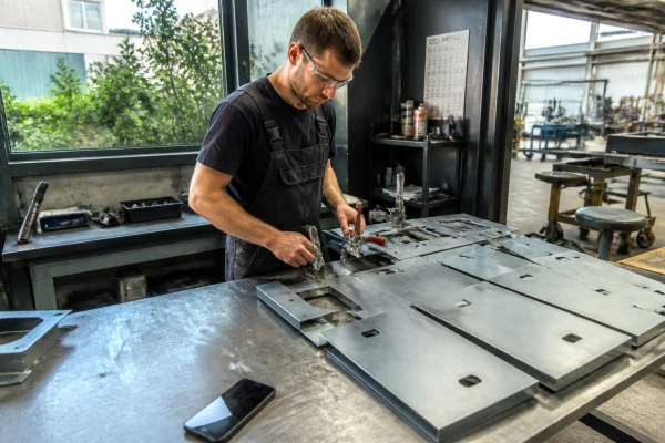 Fabrication pièces acier galvanisé petites séries Montreuil